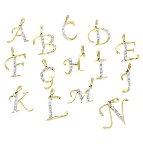 9K Gold Diamond Initial 'S' Necklace 0.05ct